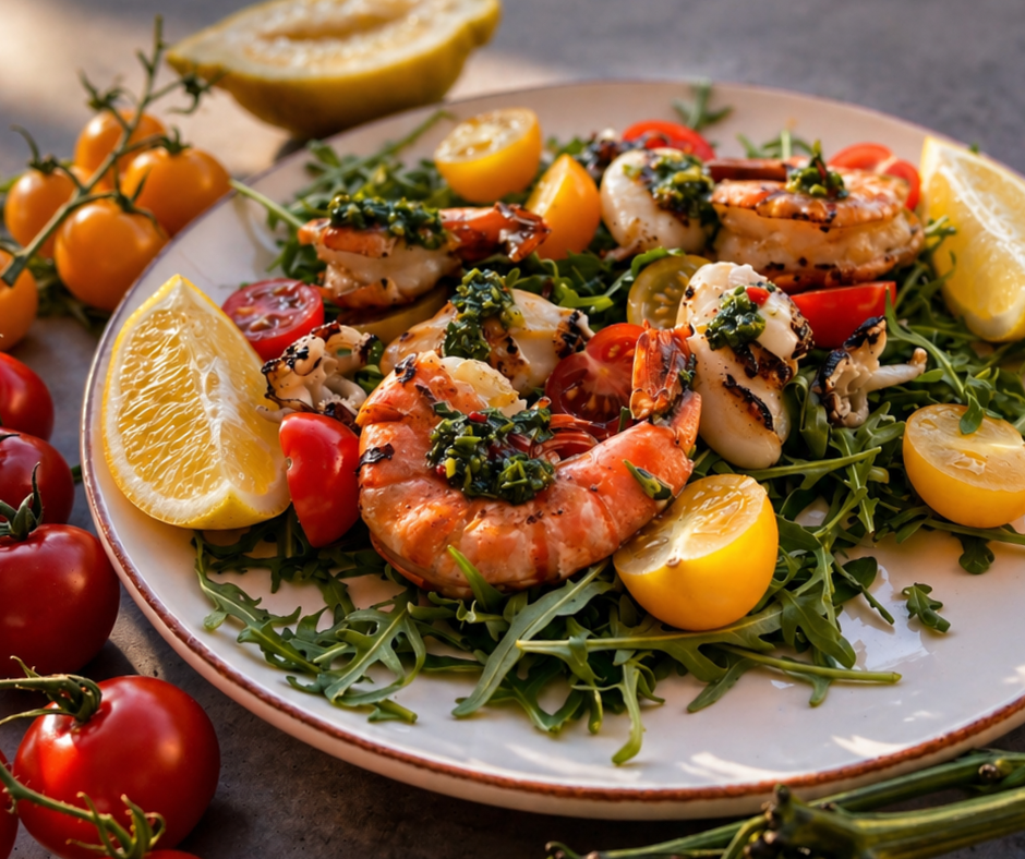 Calamari e Gamberi